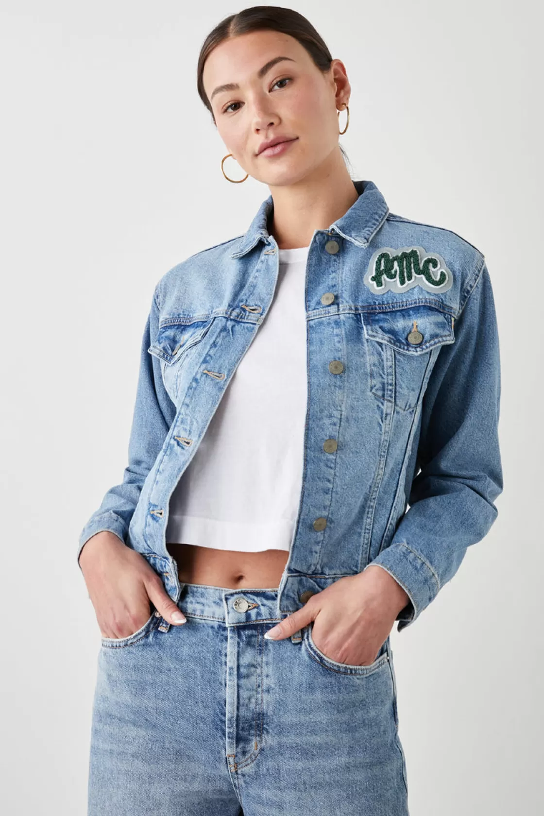 Rails MULHOLLAND JACKET CUSTOM EMBROIDERY - | Women Denim | Jackets & Coats