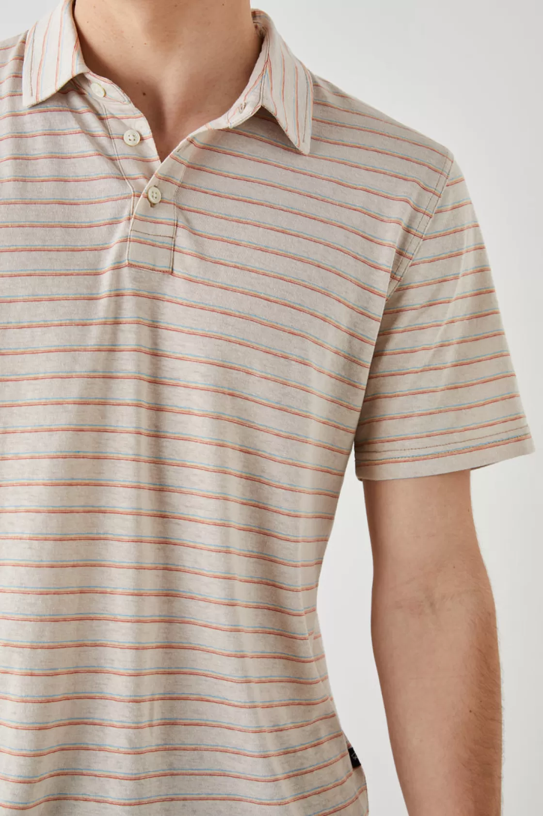 Rails NAPOLI POLO SHIRT - TOULOUSE SUNSET STRIPE | The Eco Collection | T-Shirts & Polos