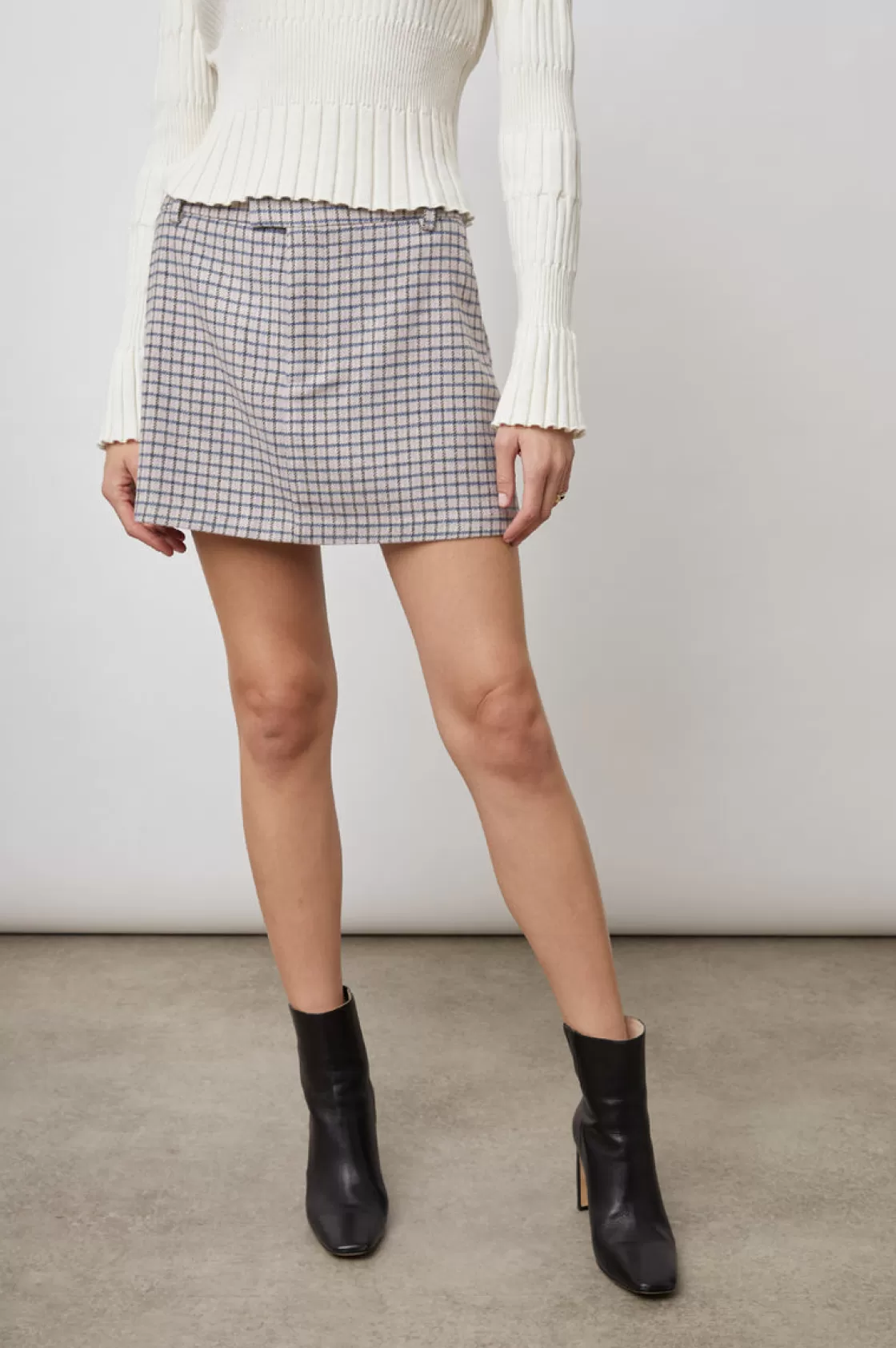 Rails PRIM SKIRT - LILAC NAVY MINI CHECK | Women Skirts