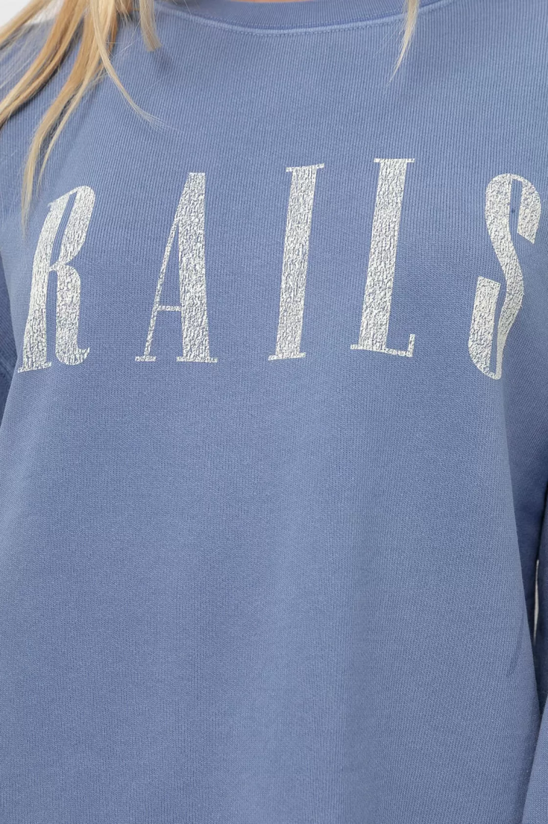 Rails SIGNATURE SWEATSHIRT - WASHED INDIGO | Women Lounge