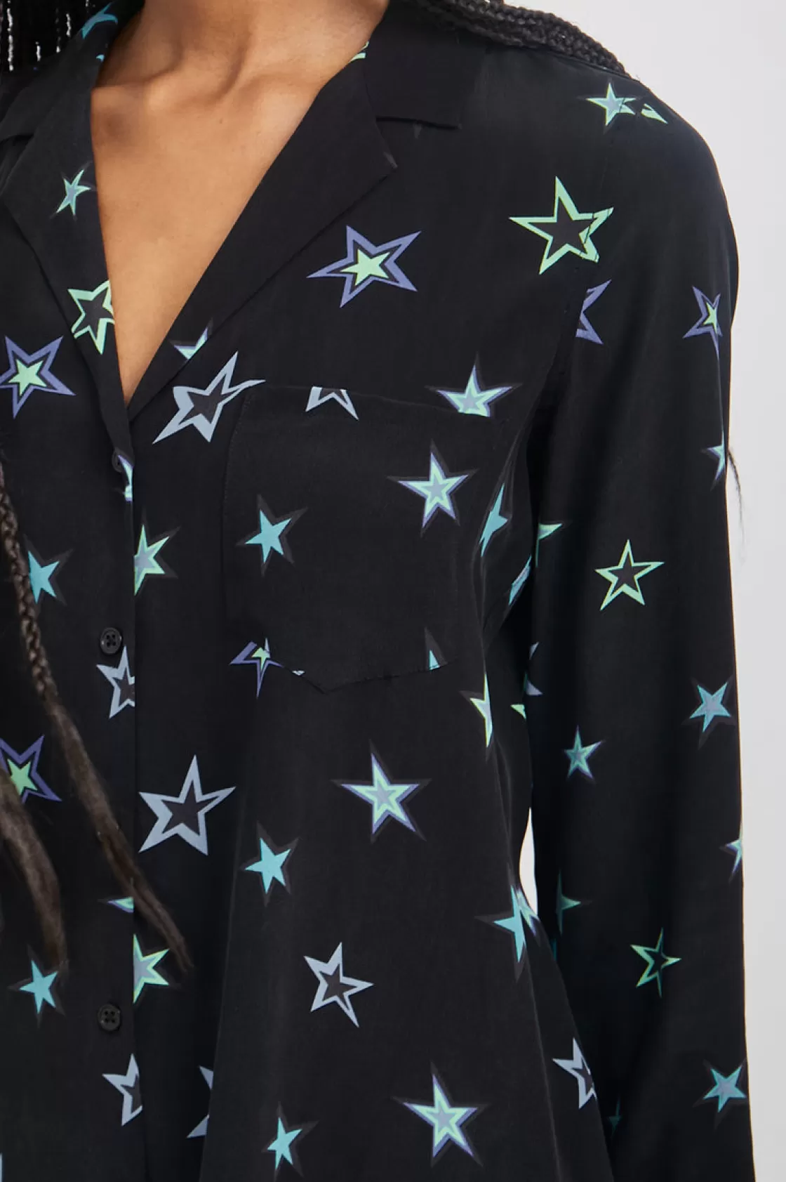 Rails REBEL SHIRT - BLACK COSMIC STARS | Women Tops