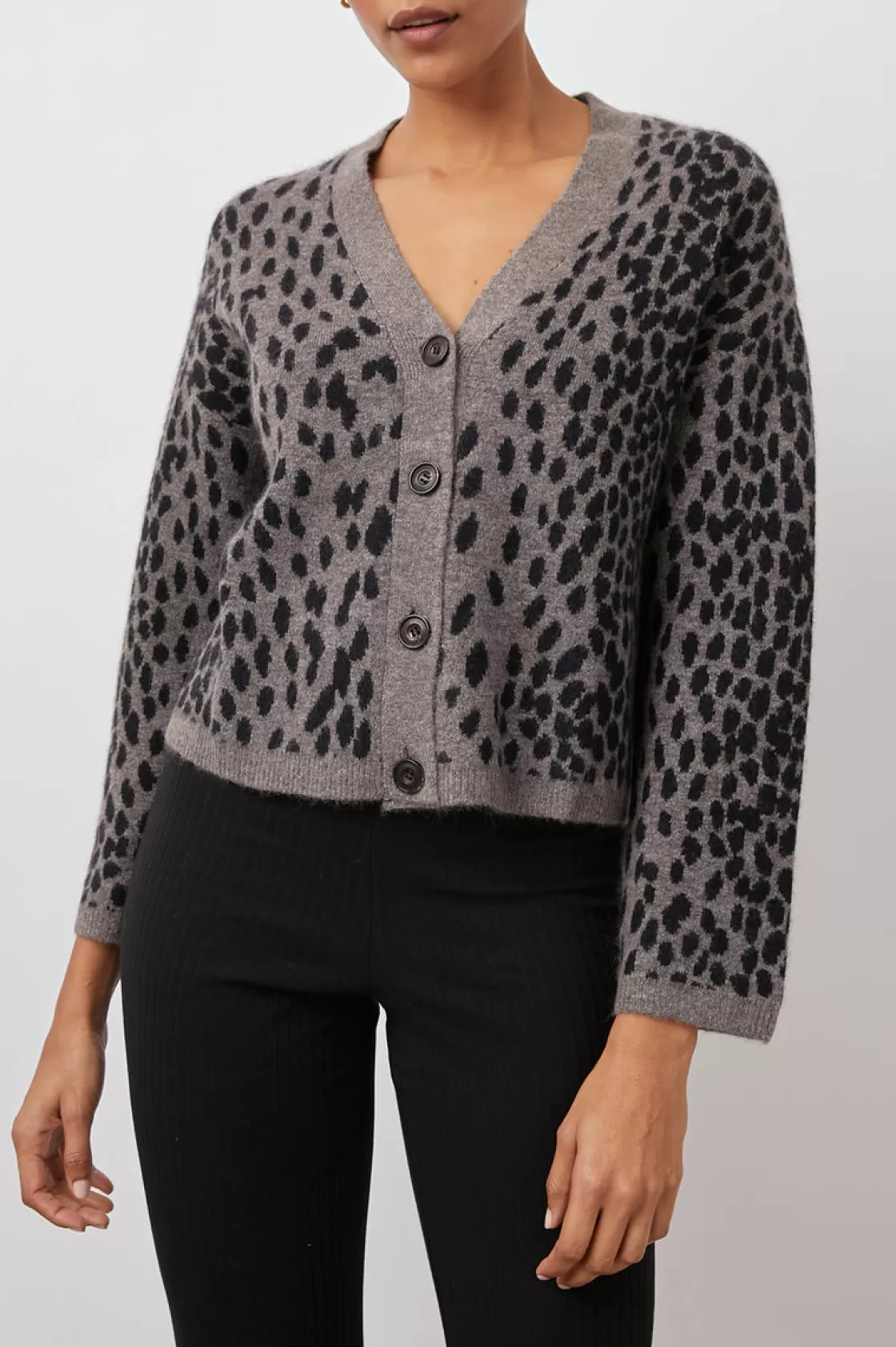 Rails REESE CARDIGAN - DALMATIAN | Women Sweaters