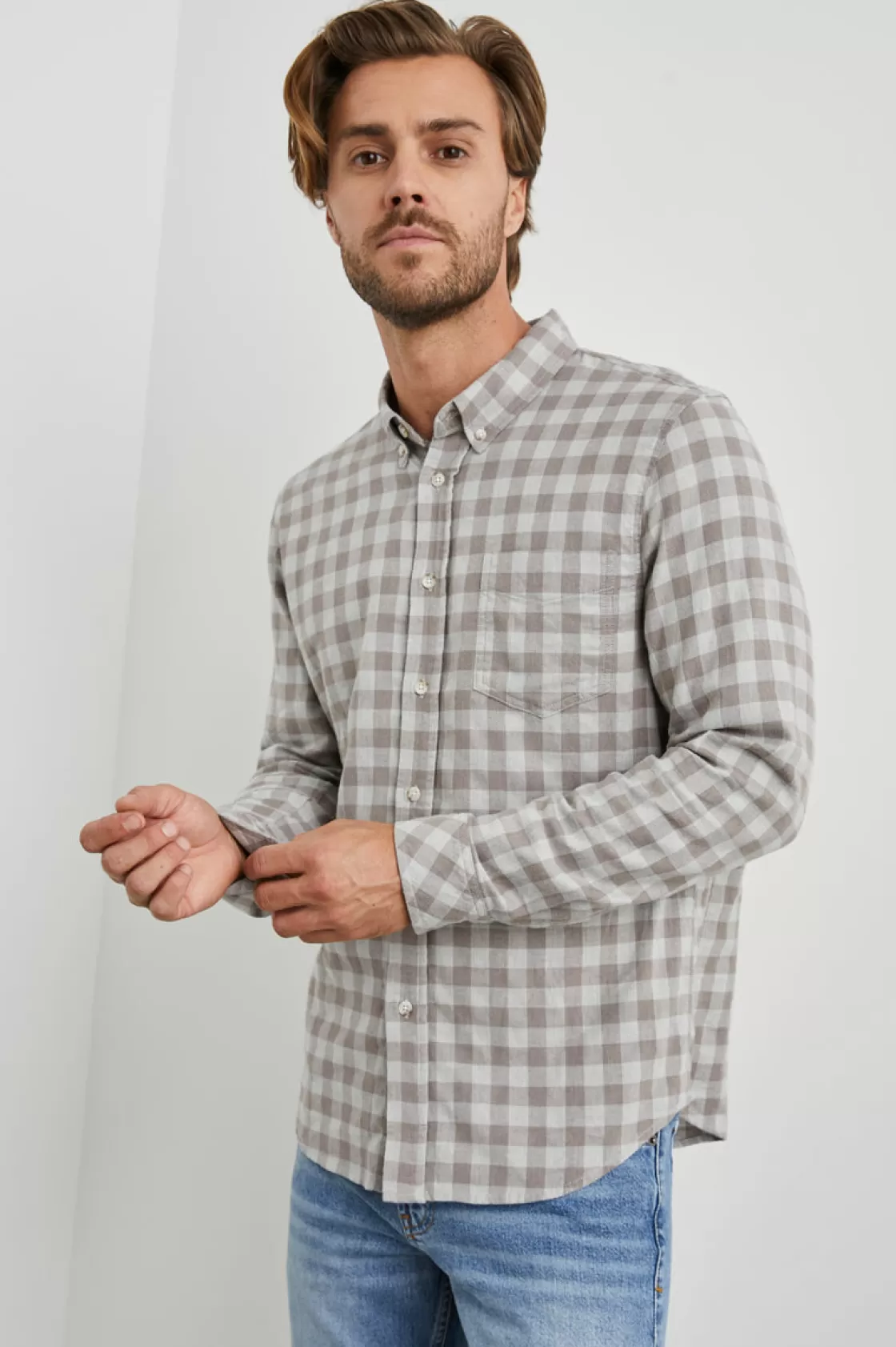 Rails REID SHIRT - BIRCH BARK CHECK | Plaids