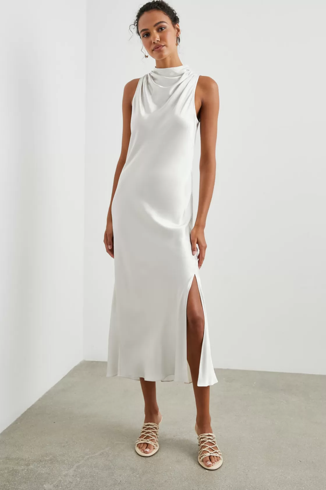 Rails SOLANA DRESS - IVORY | Women The Eco Collection | Satin Collection