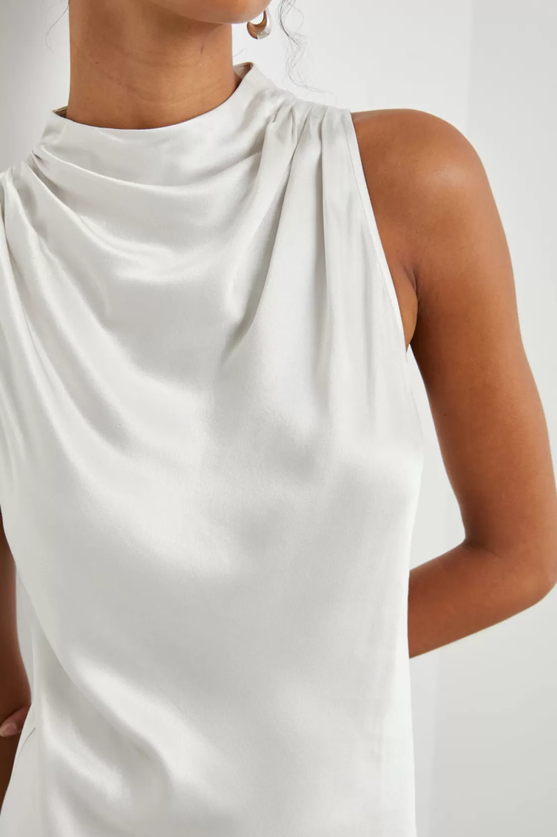 Rails SOLANA DRESS - IVORY | Women The Eco Collection | Satin Collection