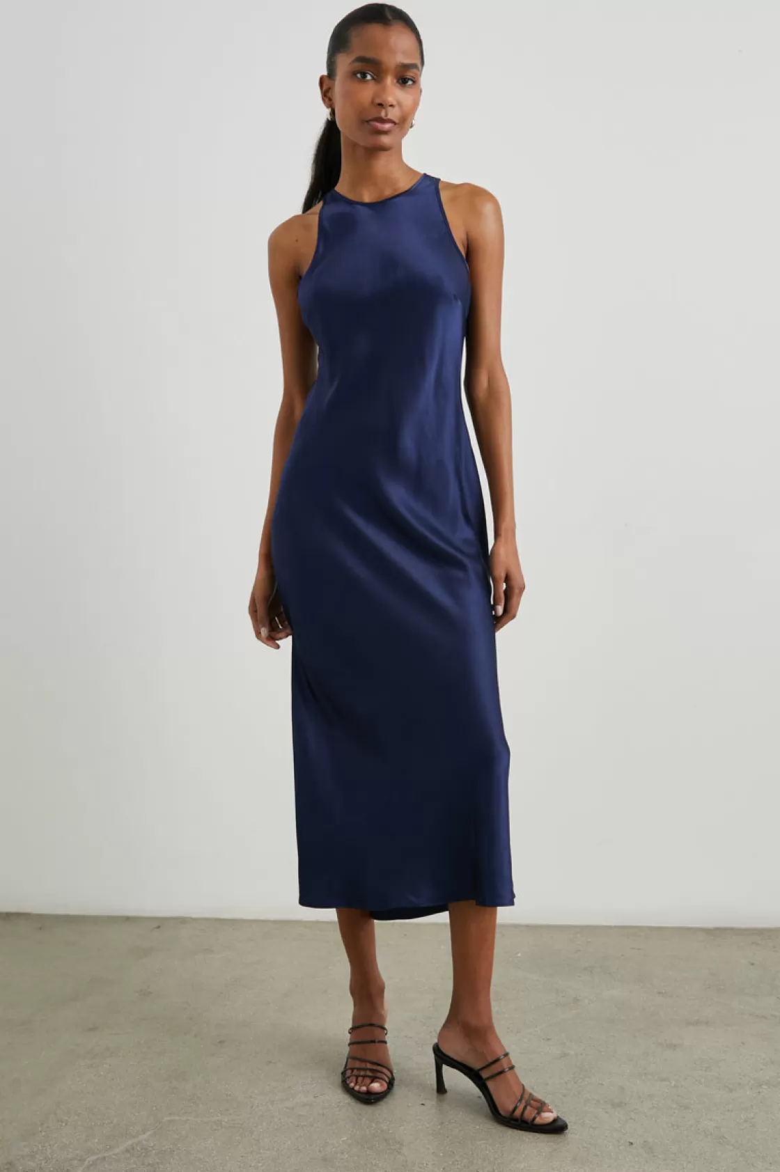 Rails SOLENE DRESS - NAVY | Women Satin Collection | The Eco Collection