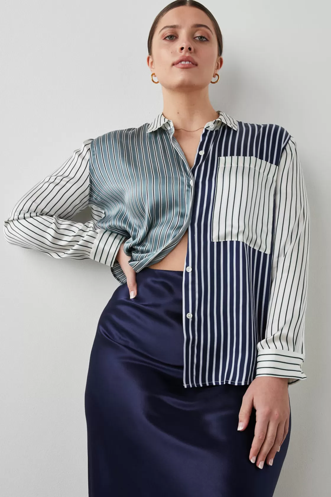 Rails SPENCER SHIRT - KENT MULTI STRIPE | Women Matching Sets | The Eco Collection