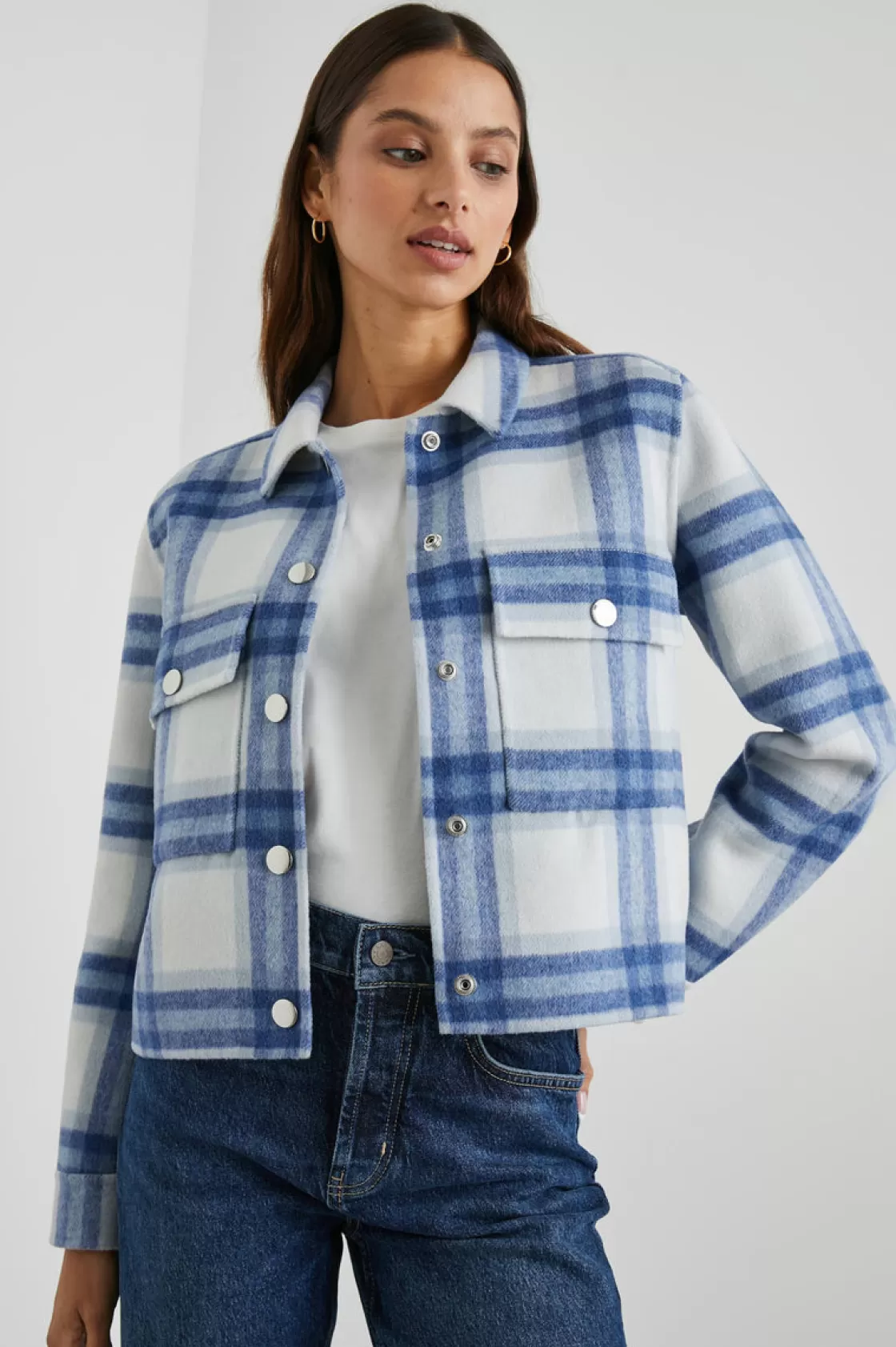 Rails STEFFI JACKET - IVORY BAY | Women Plaids | Jackets & Coats