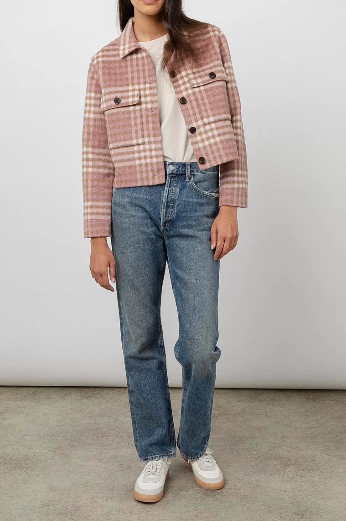 Rails STEFFI JACKET - MAUVE IVORY SEPIA | Women Plaids | Jackets & Coats