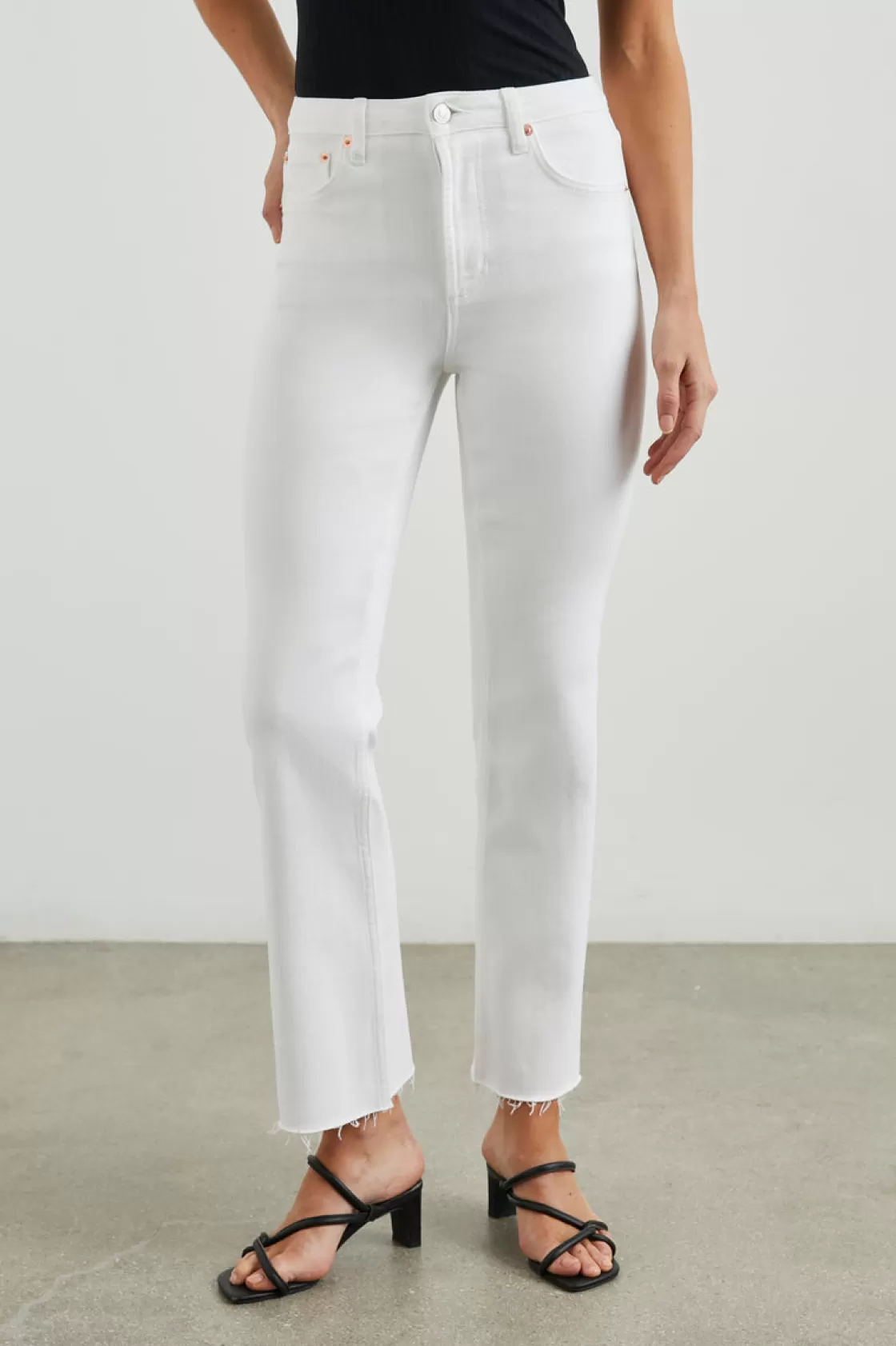 Rails SUNSET CROP SLIM FLARE - SALT WHITE | Women Summer Collection | Denim