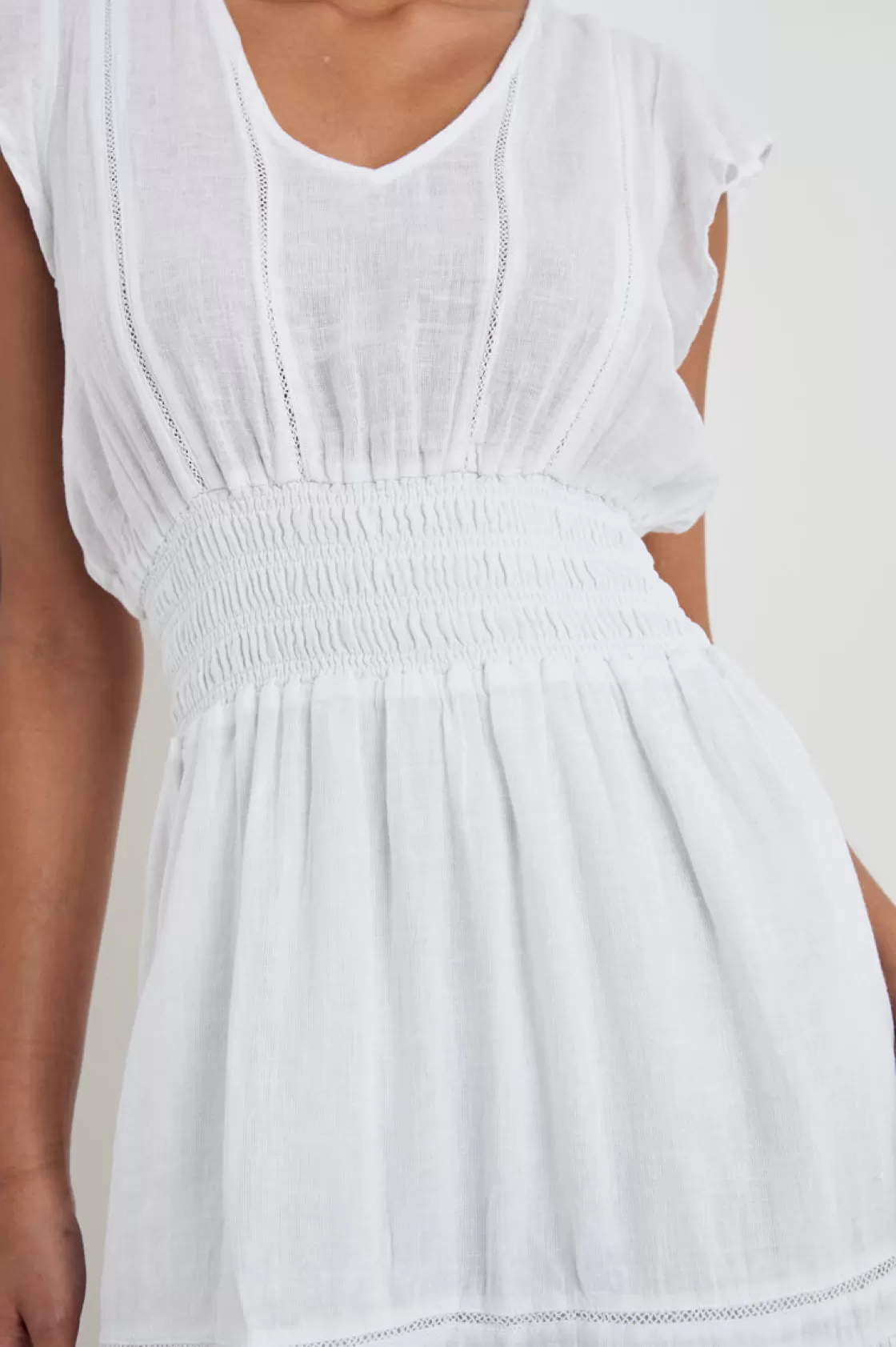 Rails TARA DRESS - WHITE LACE DETAIL | Women Summer Collection | The Eco Collection