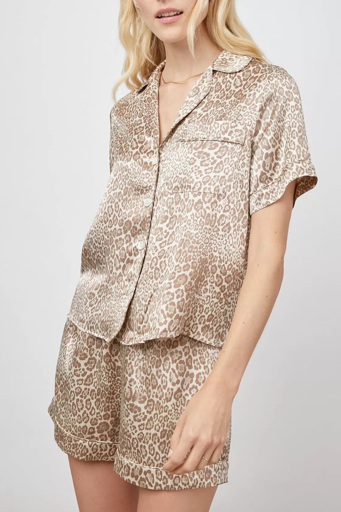 Rails TOMMI PAJAMA SET - TAN CHEETAH | Women Sleepwear