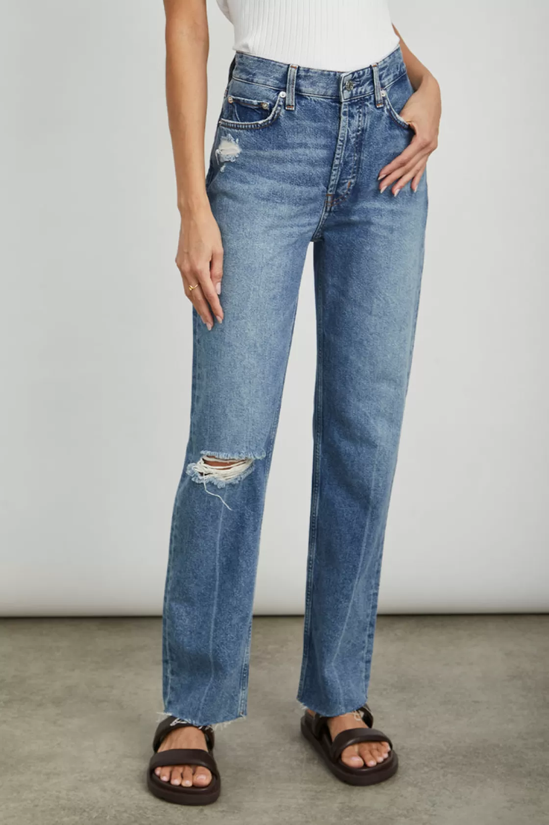 Rails TOPANGA STRAIGHT - VINTAGE SAPPHIRE DISTRESS | Women Denim