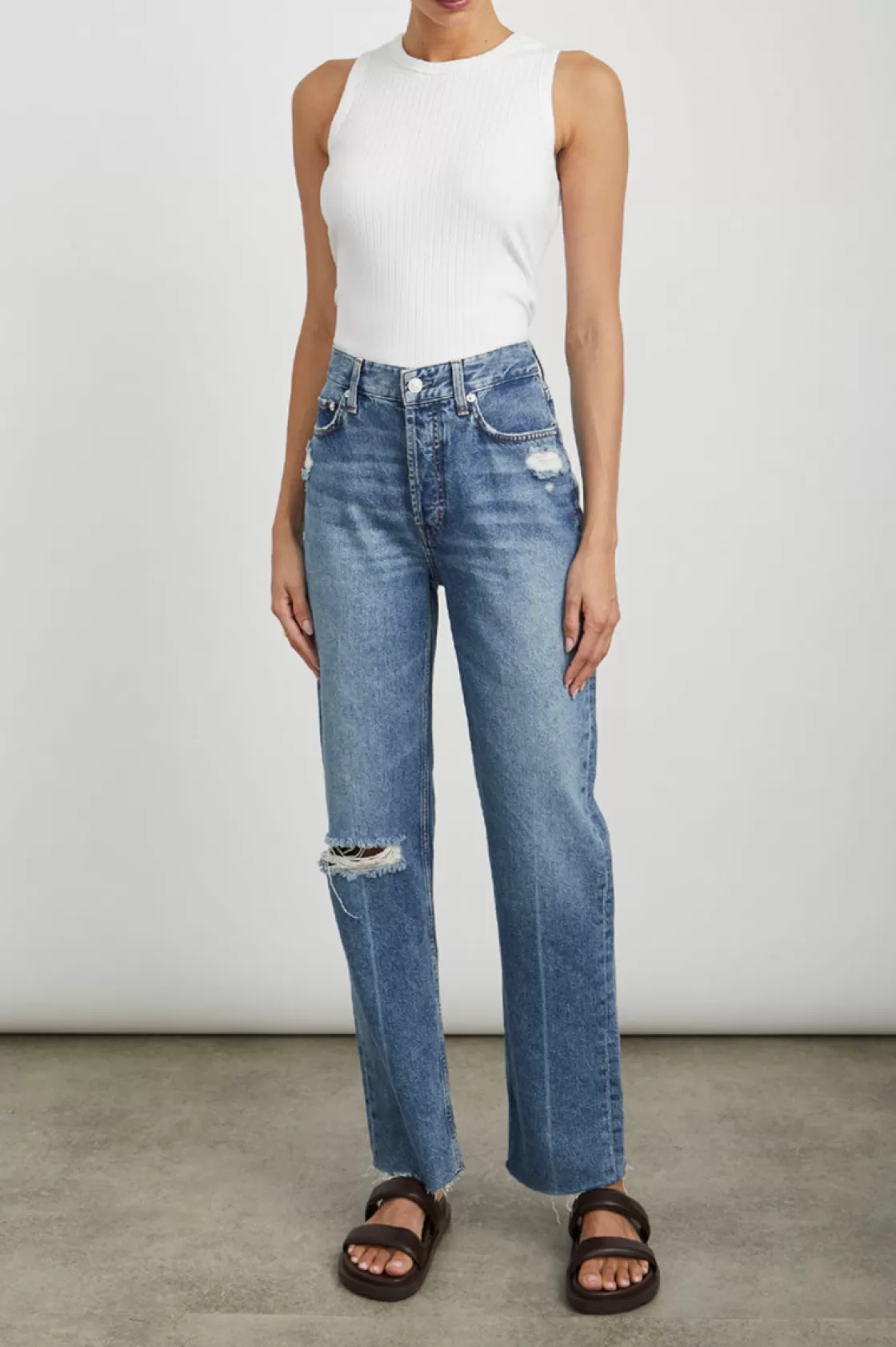 Rails TOPANGA STRAIGHT - VINTAGE SAPPHIRE DISTRESS | Women Denim