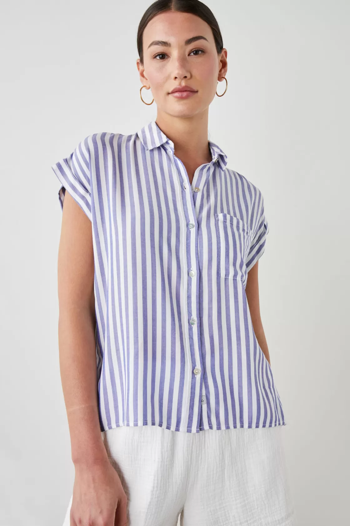 Rails WHITNEY SHIRT - BLUE WHITE STRIPE | Women Tops