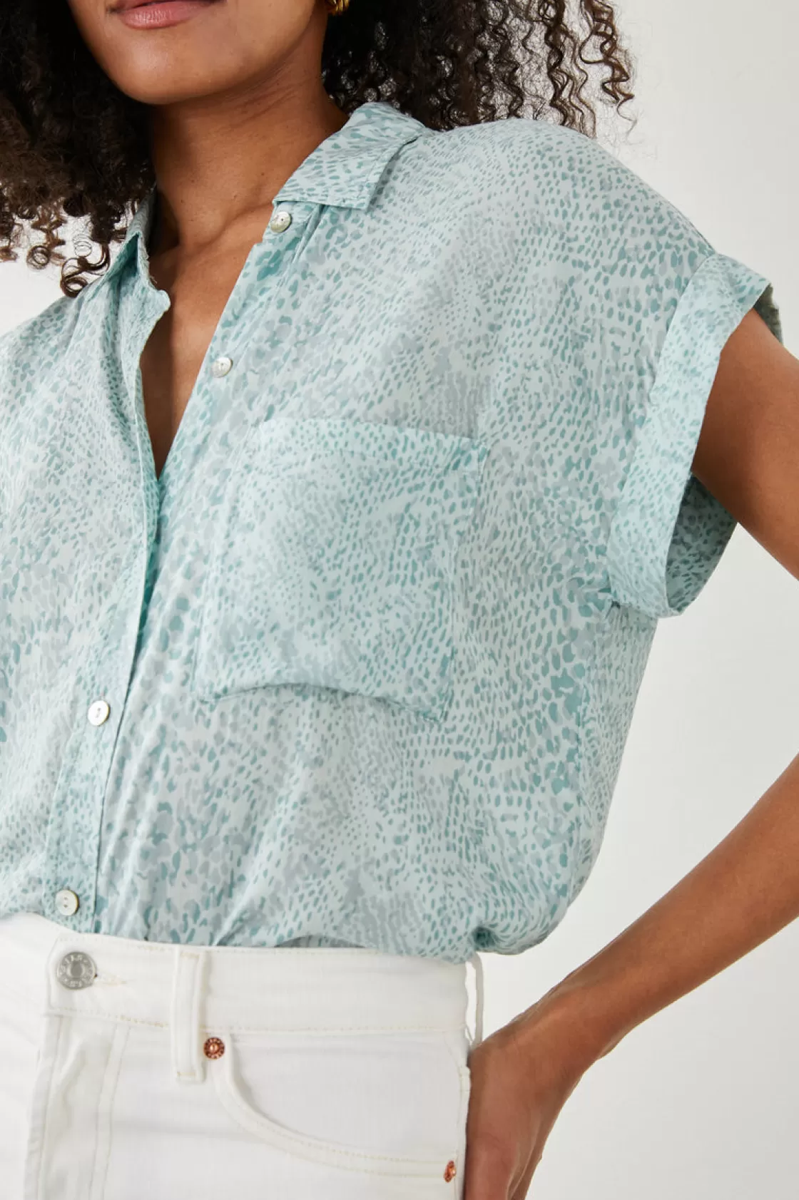 Rails WHITNEY SHIRT - MINT BOA | Women The Eco Collection | Tops