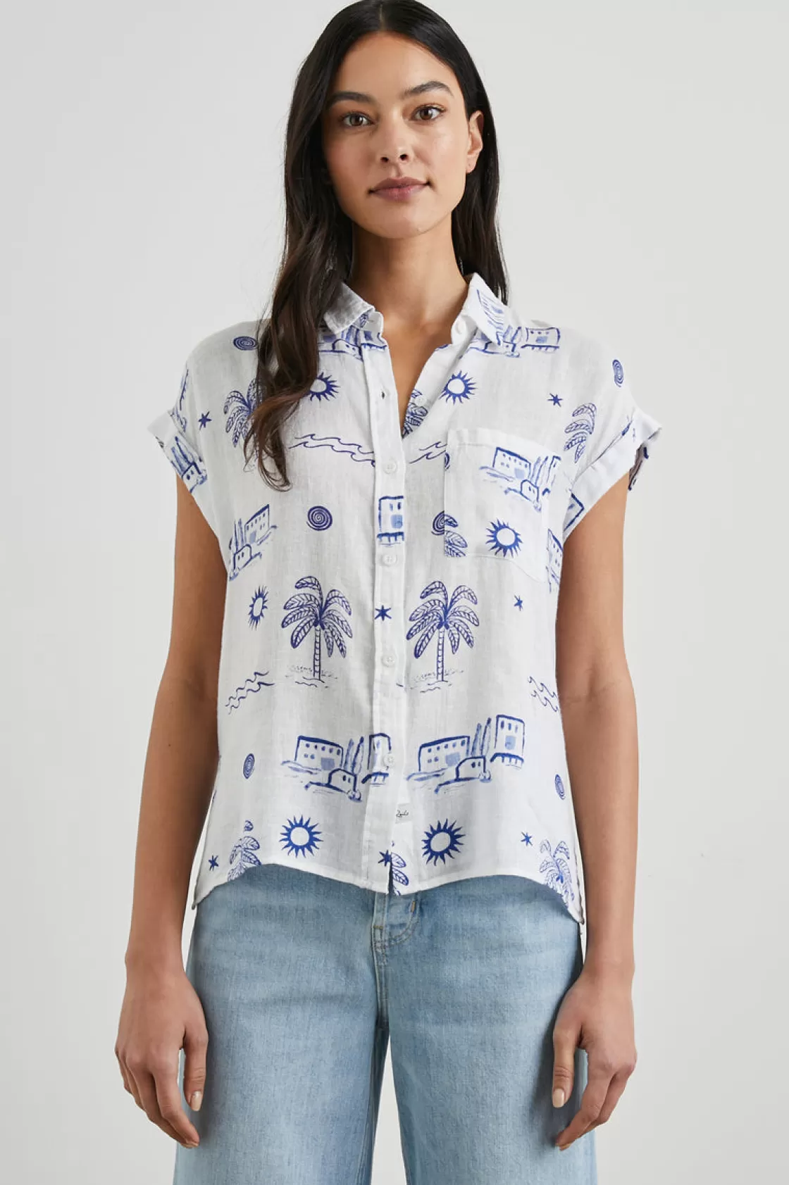 Rails WHITNEY SHIRT - MYKONOS | Women Summer Collection | The Eco Collection