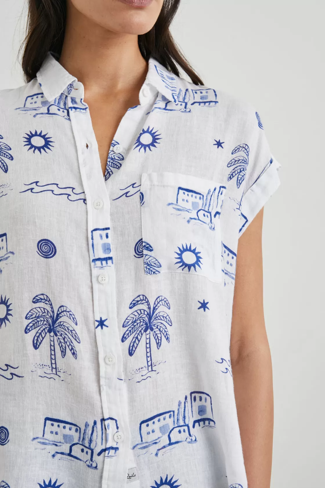 Rails WHITNEY SHIRT - MYKONOS | Women Summer Collection | The Eco Collection