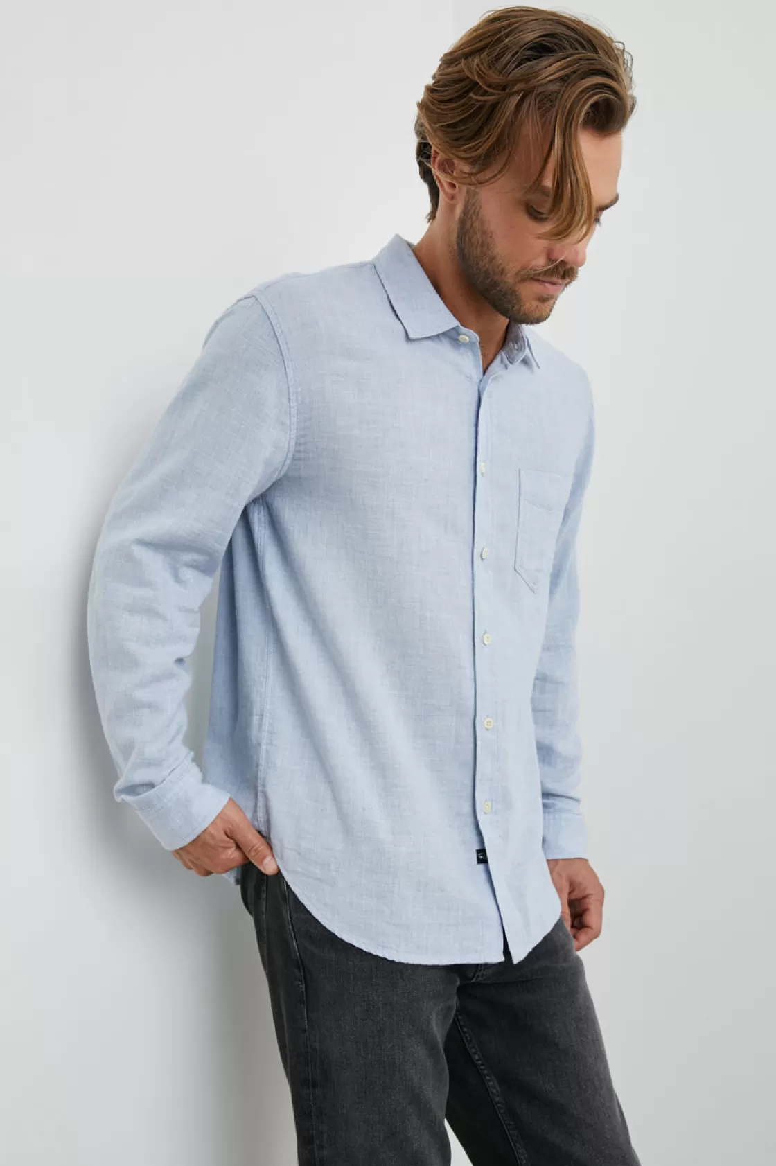 Rails WYATT SHIRT - BLUE MELANGE | Summer Collection | Best Sellers