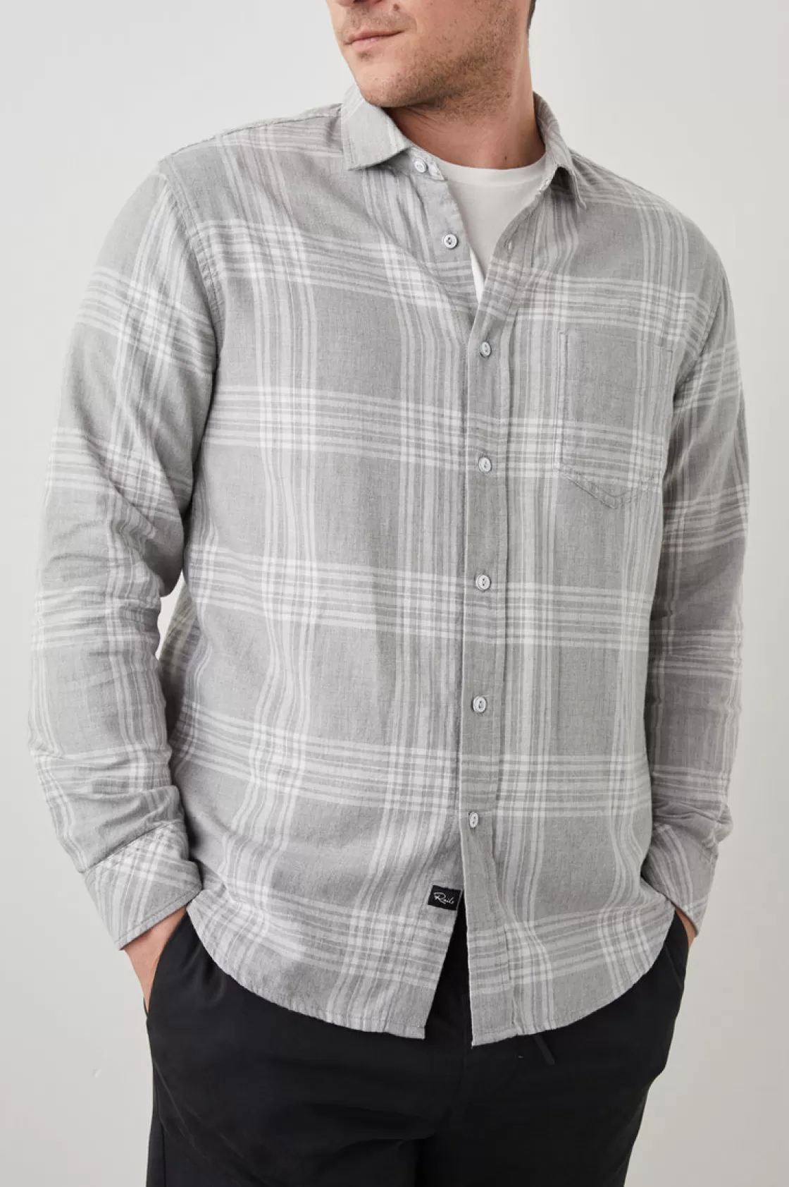 Rails WYATT SHIRT - CASTLE GREY HEATHER | Plaids | The Wyatt Edit