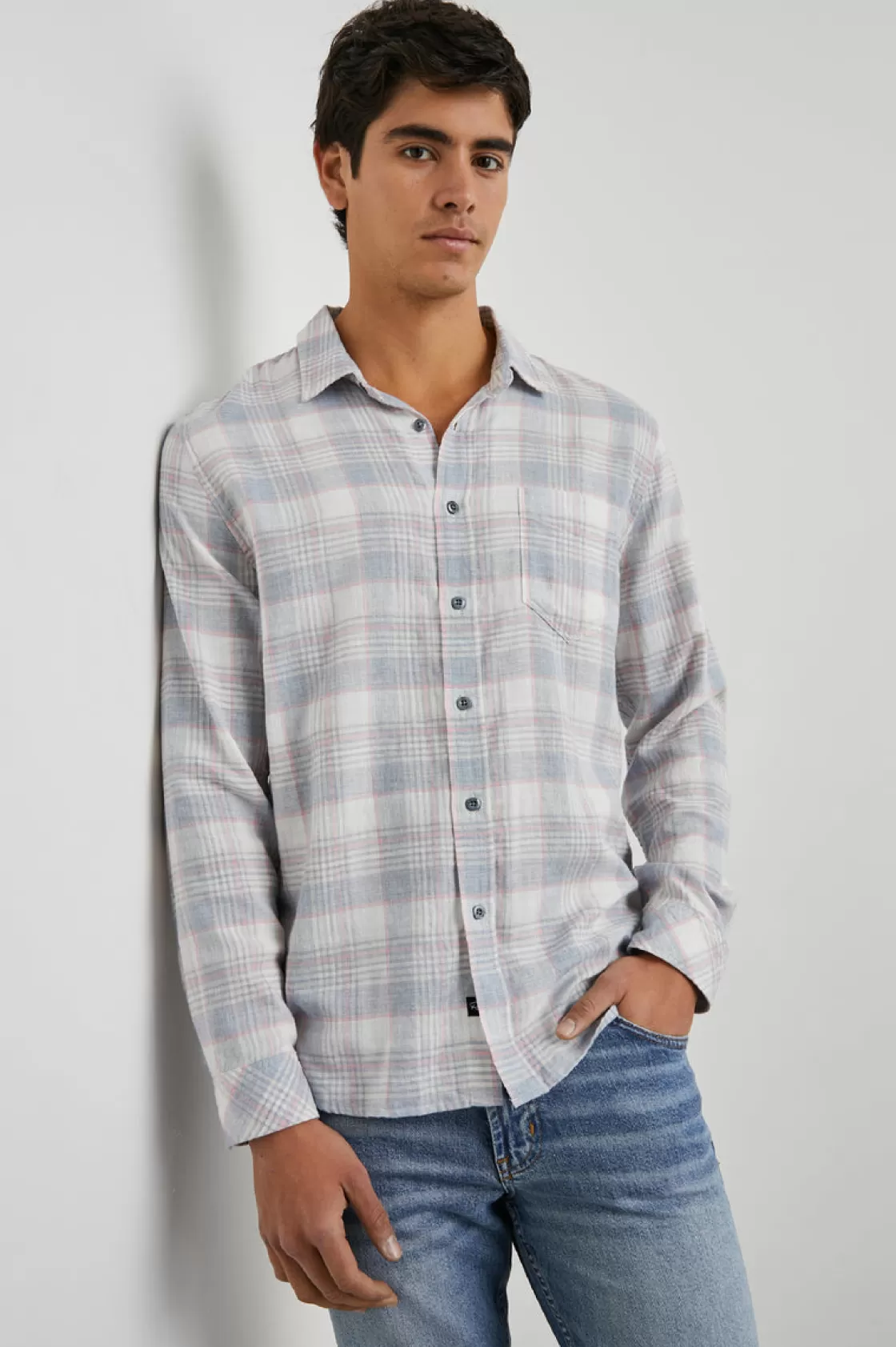 Rails WYATT SHIRT - COBALT FLAMINGO MELANGE | Summer Collection | Plaids