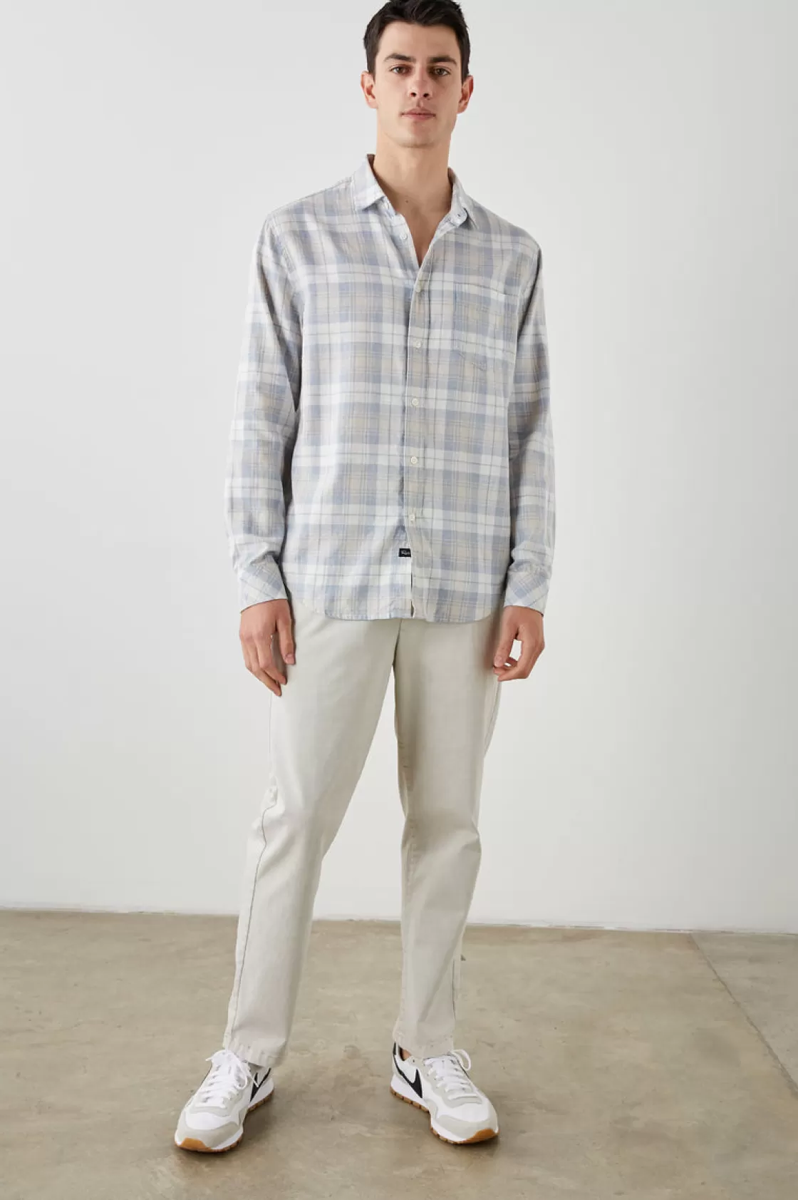 Rails WYATT SHIRT - MIRROR CREAM MELANGE | Plaids | The Wyatt Edit