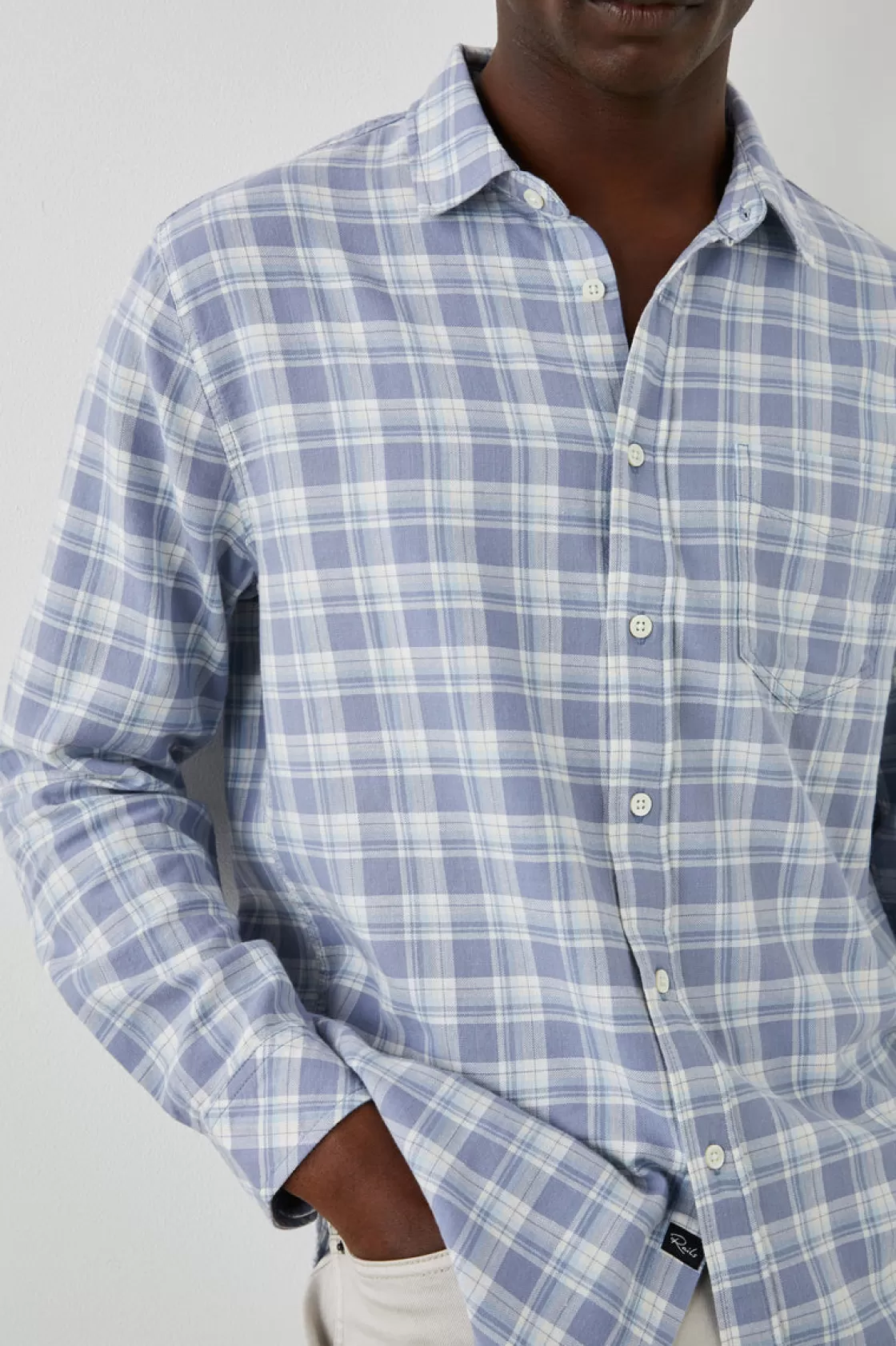 Rails WYATT SHIRT - SEAGLASS WHITE TOPAZ | Plaids | The Eco Collection