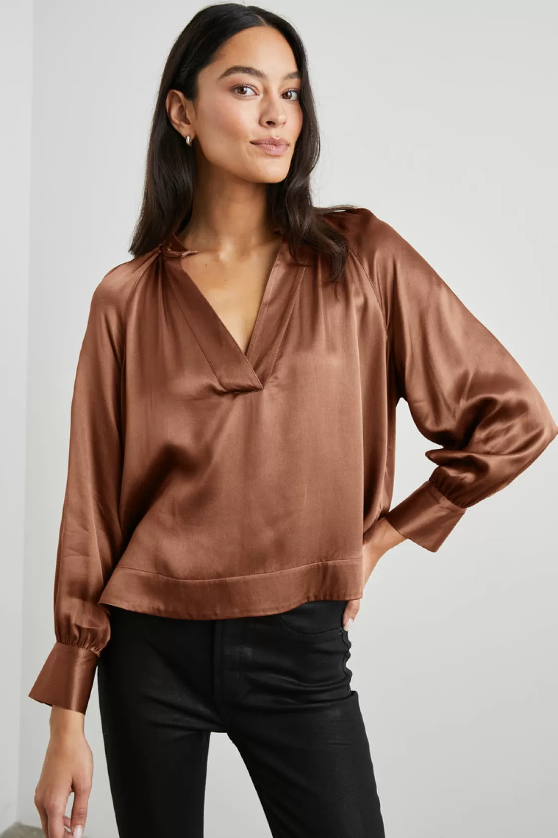 Rails WYNNA TOP - CEDAR | Women The Eco Collection | Satin Collection