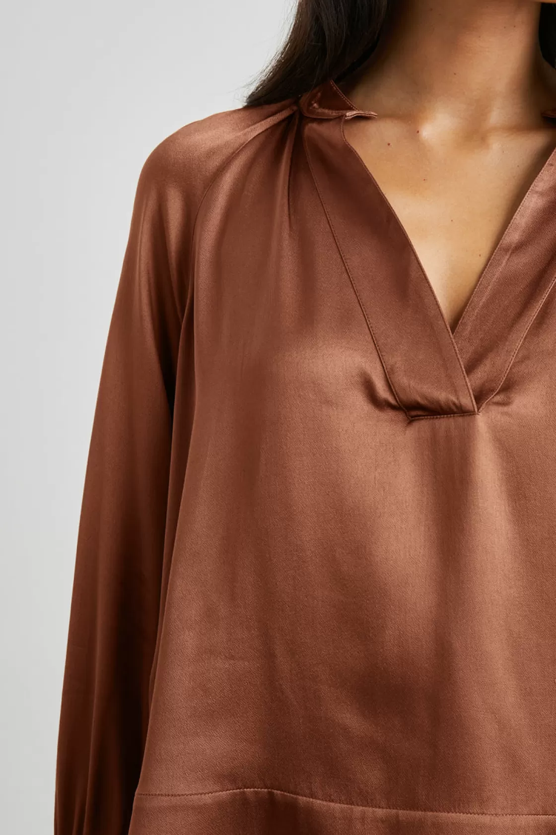 Rails WYNNA TOP - CEDAR | Women The Eco Collection | Satin Collection