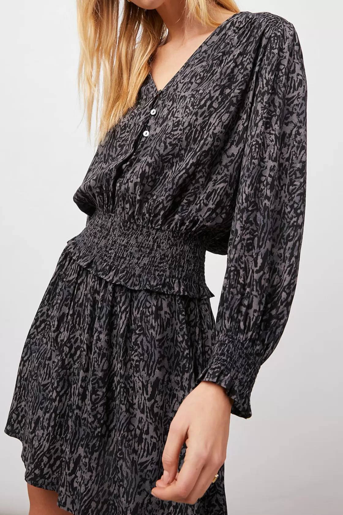 Rails ZANA DRESS - CHARCOAL ABSTRACT ANIMAL | Women Dresses & Rompers