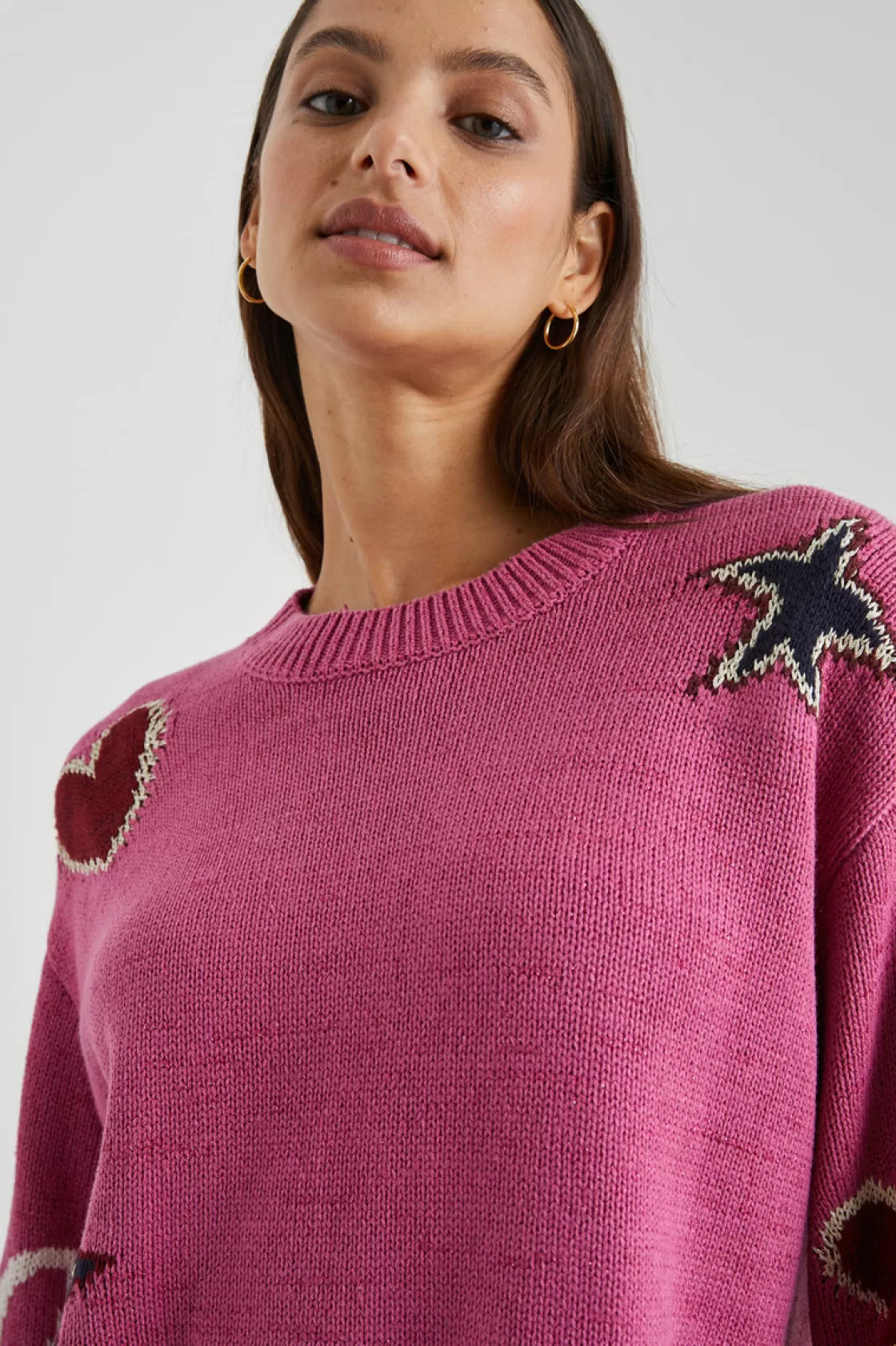 Rails ZOEY SWEATER - PINK MULTI | Women Sweaters